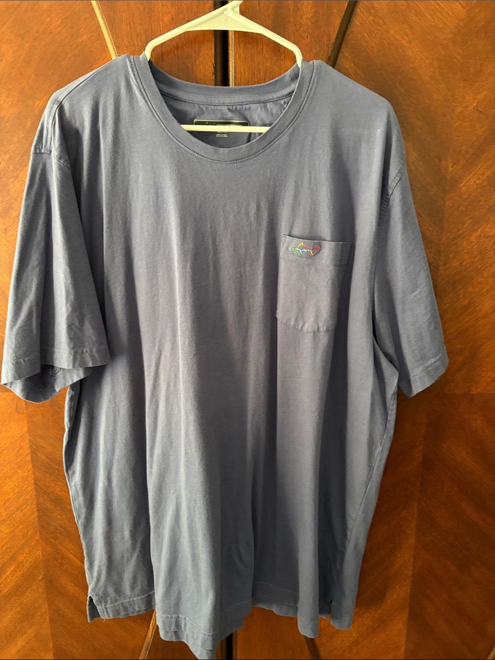 Greg Norman Collection Short-Sleeve Pocket Tee in Navy Blue